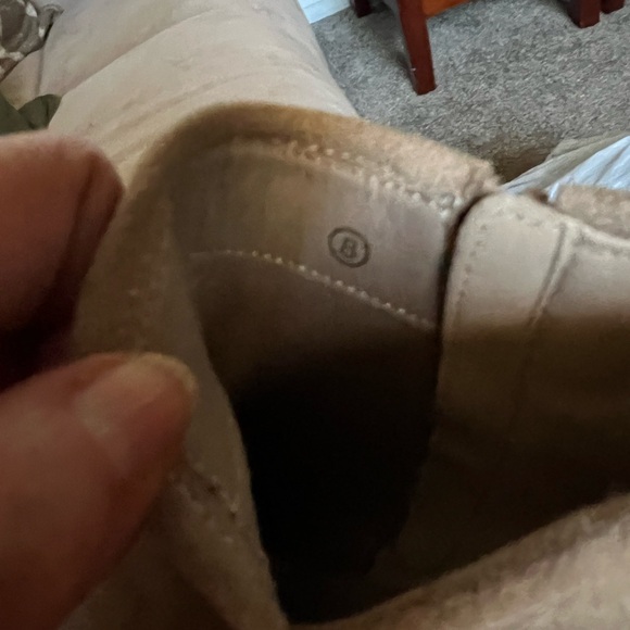 Taupe Suede Ankle Booties - Picture 9 of 10